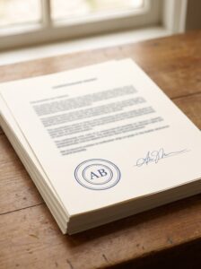 Entrega de documento con traducción certificada